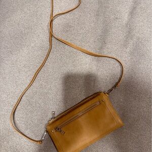 Mustard Leather Crossbody Shoulder Bag